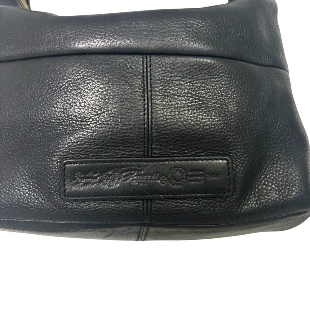 Fossil Vintage Black Leather Bag Shoulder Medium Handbag Purse 90s Y2K 75082 - Picture 4 of 14